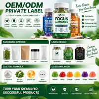 Focus Gummies Complément Nootropique Cérébral L-Théanine Bacopa Soutien Mémoire et Concentration Gommes Végétaliennes Sans Sucre Marque Blanche