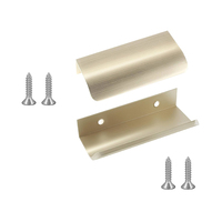 Poignées de tiroir en aluminium brossé laqué sur mesure, poignées de meuble pour quincaillerie de mobilier de luxe