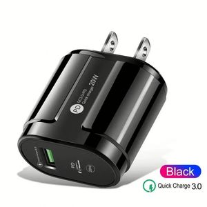 Best Selling 20W Phone Charger QC3.0 Type C USB Wall Charger <b>US</b>/EU Socket Quick Charge USB-C <b>Power</b> <b>Adapter</b> for Iphone 15 16 17 - Product Image 1