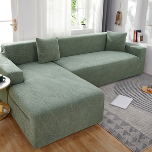 Jacquard Spandex Stretch <strong>Sofa</strong> <strong>Cover</strong> Waterproof Washable Plain Dyed Non-Slip Elastic 1/2/3/4 Seats Modern Living Room Fabric - Product Image 5