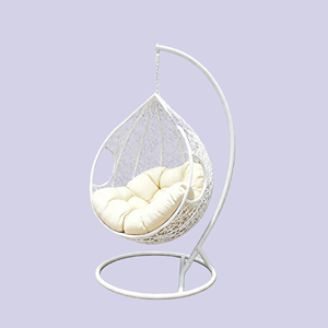 Fauteuil suspendu œuf d'extérieur en métal avec support pour patio et <span class=keywords><strong>jardin</strong></span> - Product Image 2