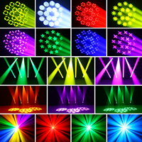 4 Luces Móviles de Cabeza con Efecto de Haz de 150W y 18 Prismas, Control DMX512, para Bodas, Discotecas y Escenarios, con Estuche de Transporte