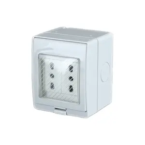 IP55 Weatherproof Electric New Wall Switch And Socket Box For Outdoor Waterproof Latest Italy Range Switches And Sockets Cover