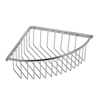 Panier d'angle et étagère suspendue en acier inoxydable pour salle de bain, modèle SIR 60, finition peinte/revêtement en poudre, prix usine abordable