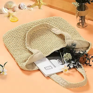 Sac fourre-tout en maille polyvalent et chic pour femmes, avec bandoulière et poche zippée, idéal pour les voyages et les courses, avec prix d'usine réduit, <span class=keywords><strong>Shoppi</strong></span> - Product Image 3