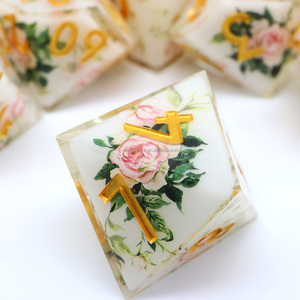 Bộ xúc xắc đa diện Eternal Spring, bộ xúc xắc nhựa hoa hồng nở rộ DND dành cho trò chơi nhập vai & trò chơi trên bàn-L13 - Product Image 6