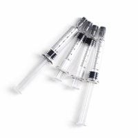 Flacon de stockage de concentré premium en plastique de 3 ml avec logo personnalisé, conception anti-fuite Luer Lock et piston, pour emballage sur mesure