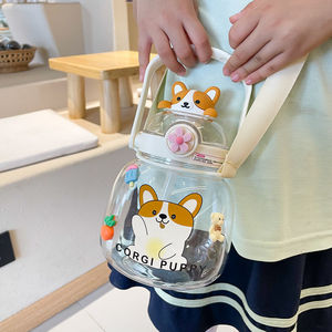 Decani Yellow Duck Water <b>Bottle</b> 1000Ml Bpa Free With Straw For Children Students Back To School Summer 2022 - Product Image 4