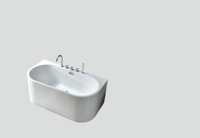 OEM ODM Bañera de agua Acrílico Diseño moderno Blanco Independiente Bañera de hidromasaje con remojo