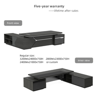 Desk ceo director manager business mobile sedia e tavolo capo scrivania nera executive scrivania mobili da ufficio 40 anni di fabbrica