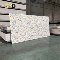 Plaque de marbre PVC UV, fabrication sur mesure, panneau mural pour les grossistes en matériaux de construction