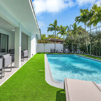 Gazon artificiel durable et écologique pour l'aménagement paysager intérieur/extérieur, tapis de gazon vert, pelouse artificielle pour patio, allée de jardin, emboîtable