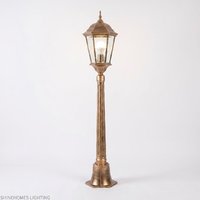 Lampe de jardin LED vintage européenne en aluminium moulé sur mesure, IP65, étanche, à montage au sol