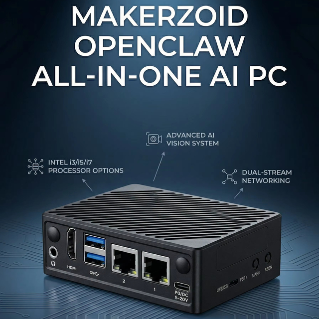 ZoidClaw OpenClaw AI Mini PC- PC Edge Server Physical Isolation High Security Mini PC for Local AI Deployment Octa / Quad Core