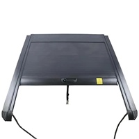 Couverture de benne de camionnette enroulable rigide en alliage d'aluminium rétractable compatible avec Foton Tunland Pickup