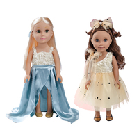 Nouveaux jouets habiller Silicone Fashion Girl Dolls American Doll 18 pouces Baby Doll