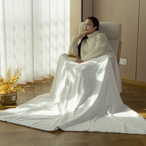 Manta de Lana de Leche de Lujo para Todas las Estaciones, 100% Poliéster, Cálida para Invierno, Tejida, para Sofá, Siesta, Cama, Sala de Estar, Dormitorio, Estudiantes - Product Image 2