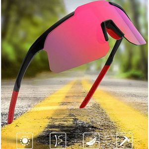 Gafas de Sol Deportivas con Lentes de Espejo Planas para Hombre, Lentes de Una Pieza, Gafas de Sol Extra Grandes para Mujer - Product Image 3