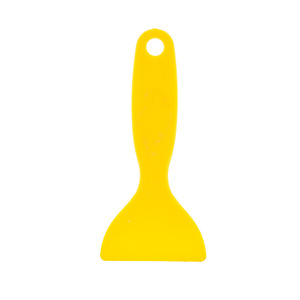 Yellow <b>Plastic</b> <b>Scraper</b> Tool Triangular Scoop For Car Tint Removal And Garden Use - Product Image 5