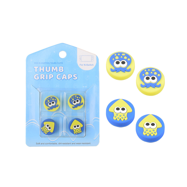 Honcam Octopus 3D Analog Joystick Cap Thumb Stick for Nintendo Oled Joycon Pro Controller Splatoon 3