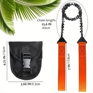 <span class=keywords><strong>Scie</strong></span> à main pliante de 24 pouces à 11 dents, équipement de survie en plein air d'urgence pour la coupe rapide du bois et des arbres pour le camping et la randonnée - Product Image 2