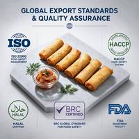 Rollos de Primavera Congelados Kimchi de Primera Calidad al por Mayor, Sabor a Vegetales Picantes, Crujientes y Fritos para Restaurantes y HoReCa