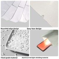 Sacs en aluminium pour cuisson vapeur et étuvage, résistants à la stérilisation 121°C, emballage alimentaire sous vide, conservation de la fraîcheur, fermeture éclair refermable