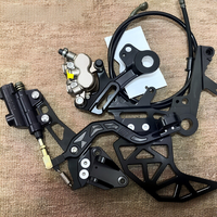 Kit de modification pour moto électrique tout-terrain Surron Ultra Bee, frein arrière hydraulique à double étrier, support de frein à pied, aluminium CNC 7075, performance professionnelle