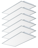 Plafonnier LED pour bureau à encastrer, 5 ans de garantie, 130 lm/W, 40 W, 72 W, AC100-277V, puissance sélectionnable, 5000 K, 4000 K, ETL