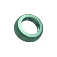 Tuyau optique rotatif en aluminium usiné CNC sur mesure, anodisé vert sablé, réglable