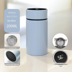 Умная мини-термокружка с современным дизайном, 200 мл, из нержавеющей стали 304, для путешествий, с вакуумной изоляцией, крышкой, для бизнеса, экологичная, портативная - Product Image 6