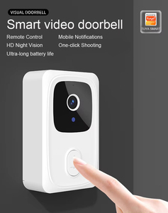 <span class=keywords><strong>Sonnette</strong></span> <span class=keywords><strong>sans</strong></span> <span class=keywords><strong>fil</strong></span> blanche extérieure 30W IP44 étanche portée de 200m pas de batterie requise Wifi connecté bienvenue mélodie carillons porte - Product Image 3