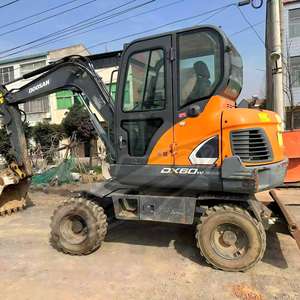 รถขุดดินดั้งเดิมของ Doosan รุ่น DX60W-9 ขนาด 6 ตัน ระบบไฮดรอลิก มีสินค้าในสต็อกพร้อมขาย - Product Image 4
