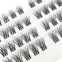Haute qualité personnalisé 3D bricolage ventilateur segmenté Curl C/D Extension de cils 30P 14 rangées pleine bande faux cils en gros