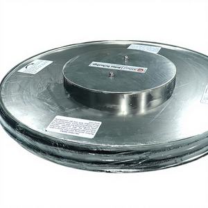 Enrouleur de tuyau rétractable robuste en acier inoxydable S304 pour flèche d'extension de grue avec double tuyau, norme CNS - Product Image 1