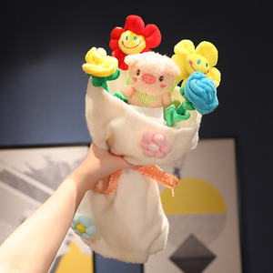 Dropshipping productos 2024 ramo de peluche conejo cerdo ramo de animales de peluche Día de San Valentín cajas de flores para ramos - Product Image 4