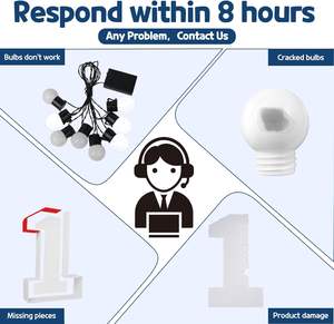 กระโจมตัวอักษรสูง4ฟุต LED นีออนโฆษณาสำหรับงานเลี้ยงฉลองงานแต่งงานงานเลี้ยงสีขาวควบคุมด้วยรีโมทคอนโทรล - Product Image 3