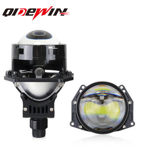 Phares à lentille laser QideWin 2,5 pouces D2S 70W 30000Lm Bi-Beam LED pour voiture, haute puissance avec film bleu - Product Image 1