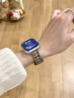 Bracelet de montre en tissu de laine pour Apple Watch, bracelet de montre fin, bracelet de montre mignon et tendance pour Apple Watch