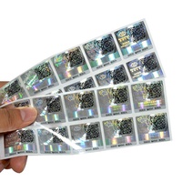 Autocollant holographique 3D personnalisé, code QR à gratter, étiquette anti-contrefaçon