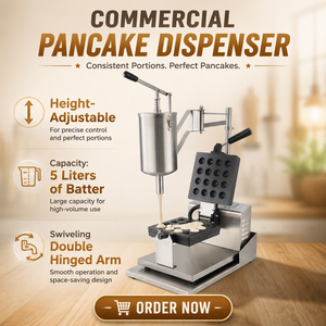 Distributeur de pâte à gaufres commercial en acier inoxydable, machine de dosage quantitative pour pâte à crêpes, portionneur de pâte à gaufres - Product Image 2