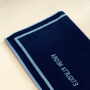 Tùy Chỉnh Với Jacquard Logo 100% Cotton Khách Sạn Sọc Bãi Biển Sang Trọng Hồ Bơi Khăn Khăn Bơi - Product Image 3