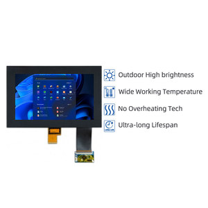 หน้าจอแสดงผลความสว่างสูง 8 นิ้ว 1024x600 1000nits IPS LVDS TFT LCD พร้อมระบบสัมผัสแบบ Capacitive - Product Image 2