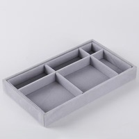 Boîte d'emballage personnalisée avec logo, plateau de présentation carré en carton pour bijoux, doublure en velours peluche, dorure à chaud pour collier, boucles d'oreilles, bijoux, cadeau