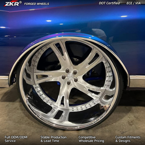 ล้ออะลูมิเนียม<span class=keywords><strong>ฟ</strong></span>อร์จ ZKR ขนาด 22-28 นิ้ว 6x139.7 5x127 6x5.5 5x5.5 ขอบโครเมียมแบบกำหนดเองสำหรับ Cadillac Escalade Chevrolet Suburban - Product Image 2