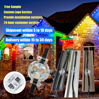 Vente en gros de lumières LED à pixels pour extérieur, Gemstone Light, DC12V DC48V, 30mm, RGB, lumières de Noël permanentes pour la décoration de la maison