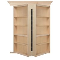 Porte de bibliothèque cachée Diviseur d'espace de salon Porte de chambre cachée Étagère en PVC Porte de grange cachée