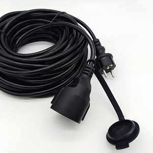 Prise <span class=keywords><strong>électrique</strong></span> <span class=keywords><strong>étanche</strong></span>, <span class=keywords><strong>rallonge</strong></span>, norme européenne 16A/250V, conçue pour les applications intérieures et extérieures - Product Image 4