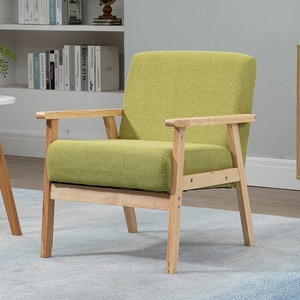 Giải trí hiện đại <span class=keywords><strong>sofa</strong></span> đơn Bán buôn khung gỗ cho phòng khách quán cà phê khách sạn - Product Image 1