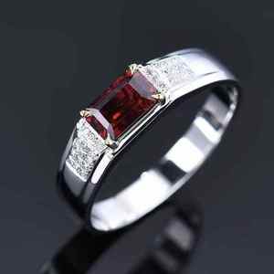 SGARIT 1.12ct Natural <b>Ruby</b> <b>ring</b> 18K gold Natural diamond 30pc 0.07ct AIGS certificate luxury gemstone Jewelry <b>ring</b> <b>for</b> women <b>man</b> - Product Image 3